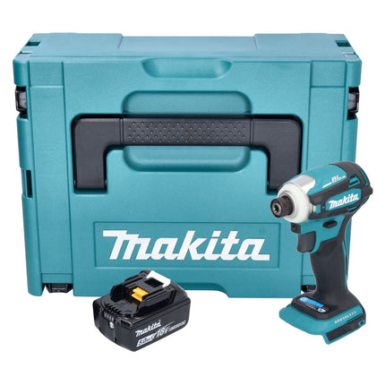 Makita DTD 172 T1J Akku Schlagschrauber 18 V 180 Nm 1/4" Brushless + 1x Akku 5,0 Ah + Makpac - ohne Ladegerät