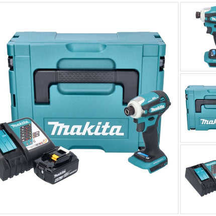 Makita DTD 172 RG1J cordless impact wrench 18 V 180 Nm 1/4" brushless + 1x rechargeable battery 6.0 Ah + charger + Makpac