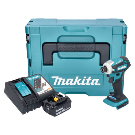 Makita DTD 172 RG1J cordless impact wrench 18 V 180 Nm 1/4" brushless + 1x rechargeable battery 6.0 Ah + charger + Makpac