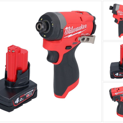 Milwaukee M12 FID2-401 Akku Schlagschrauber 12 V 170 Nm 1/4" Brushless + 1x Akku 4,0 Ah - ohne Ladegerät