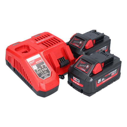Milwaukee M18 FSAG115X-552 Akku Winkelschleifer 18 V 115 mm Brushless + 2x Akku 5,5 Ah + Ladegerät