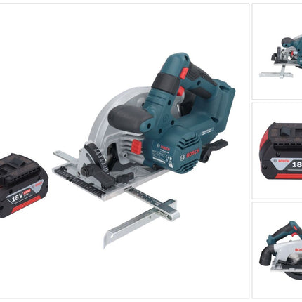 Bosch GKS 18V-57-2 Professional Akku Handkreissäge 18 V 165 mm Brushless + 1x Akku 6,0 Ah - ohne Ladegerät