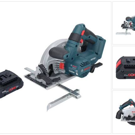 Bosch GKS 18V-57-2 Professional Akku Handkreissäge 18 V 165 mm Brushless + 1x ProCORE Akku 4,0 Ah - ohne Ladegerät