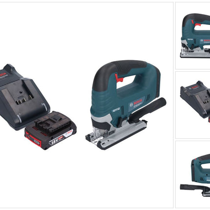 Bosch GST 18V-125 B Professional Akku Stichsäge 18 V 125 mm Brushless + 1x Akku 2,0 Ah + Ladegerät