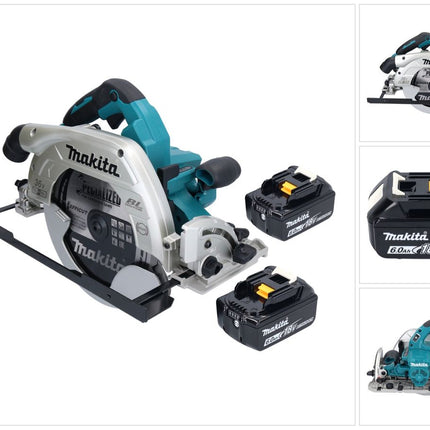 Makita DHS 900 G2U Akku Handkreissäge 36 V ( 2x 18 V ) 235 mm Brushless + 2x Akku 6,0 Ah + Bluetooth Adapter - ohne Ladegerät