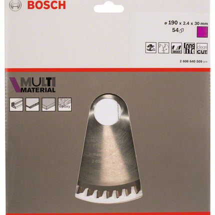 BOSCH Kreissägeblatt Außen-Ø 190 mm Zähnezahl 54 HLTCG ( 4000908903 )