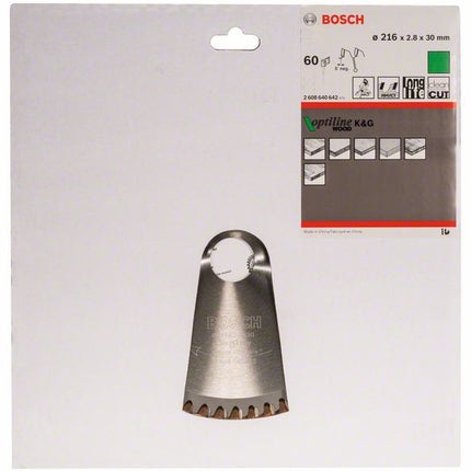 BOSCH Kreissägeblatt Außen-Ø 216 mm Zähnezahl 60 WZ/N ( 4000815444 )