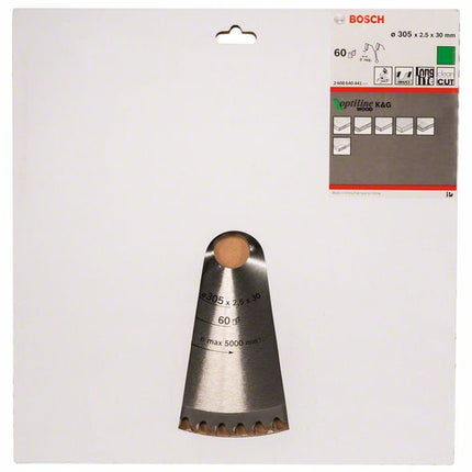 BOSCH Kreissägeblatt Optiline Wood Außen-Ø 305 mm Zähnezahl 60 WZ/N ( 8000342028 )