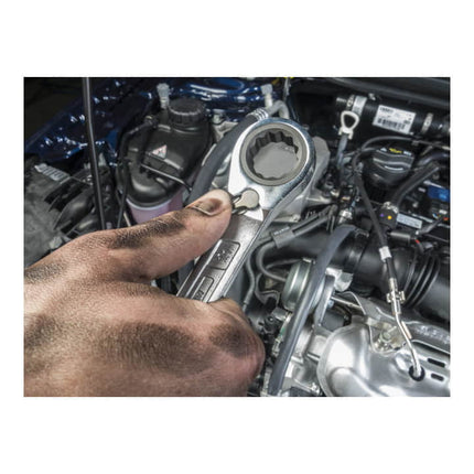 HAZET Clé mixte à cliquet 606 ouverture de clé 8 mm longueur 129,9 mm ( 4000822580 )