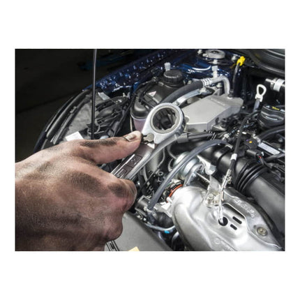 HAZET Clé mixte à cliquet 606 ouverture de clé 8 mm longueur 129,9 mm ( 4000822580 )