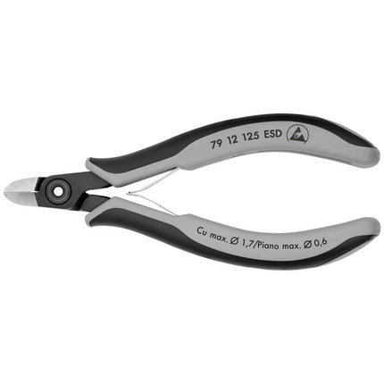 KNIPEX precision electronics diagonal cutters, length 125 mm ( 4000795064 )