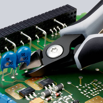 KNIPEX precision electronics diagonal cutters, length 125 mm ( 4000795064 )