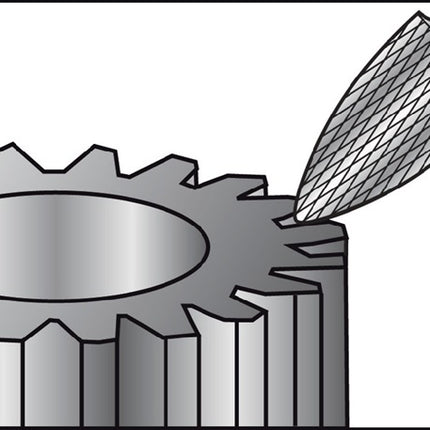 RUKO Frässtift SPG Ø 8 mm Kopflänge 18 mm Schaft-Ø 6 mm ( 4000602867 )