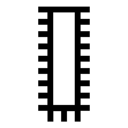 PFERD Werkstattfeile DIN 7261 Länge 250 mm Querschnitt 25 x 6 mm ( 4000840365 )