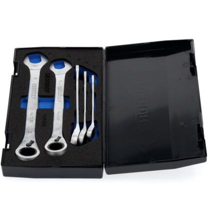 GEDORE Maulringratschenschlüsselsatz 7 UR-005 5-teilig Schlüsselweiten 8-19 mm ( 4000880491 )