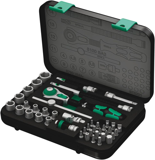 WERA Zyklop Speed 42-piece socket spanner set 1/4 ″ ( 4000820556 )