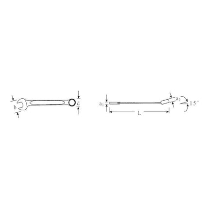 STAHLWILLE Ringmaulschlüssel OPEN BOX 13 SW 24 mm Länge 280 mm ( 4000826019 )