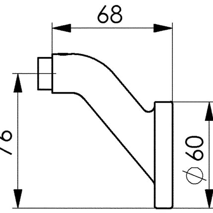 AMF Türknopflochteil 478L Leichtmetall F1 / silberfarbig ( 3311121009 )