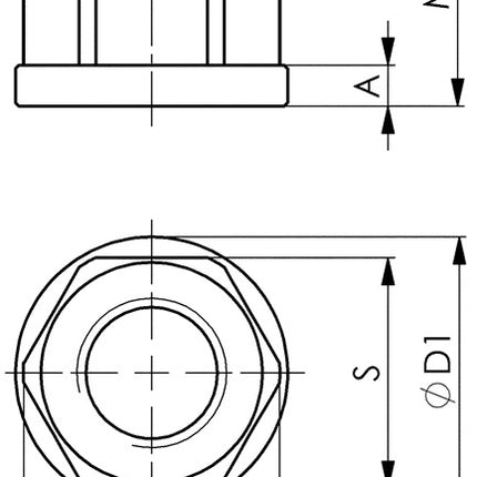 AMF Sechskantmutter DIN 6331 M12 Schlüsselweite 18 mm ( 4000603344 )