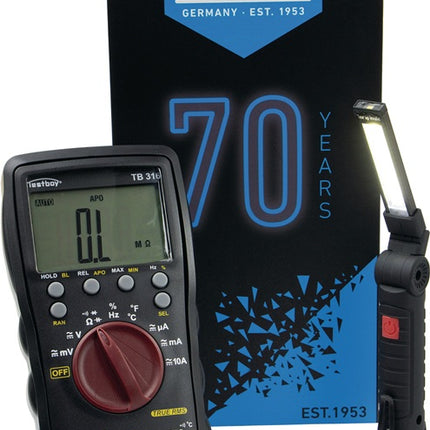 TESTBOY Multimeter TB 316 BLACK EDITION 600 mV - 600 V AC, 600 mV - 600 V DC ( 4000802076 )