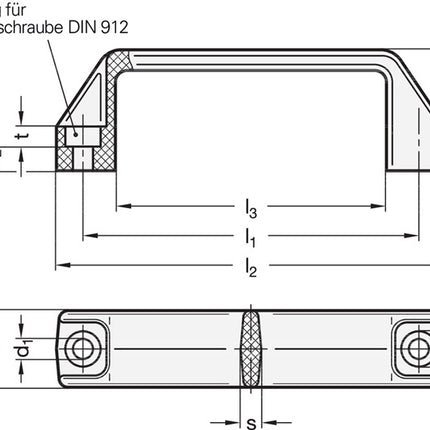 GANTER Bügelgriff GN 528 l1 179 ±1 mm d1 8,5 mm ( 4601000175 )