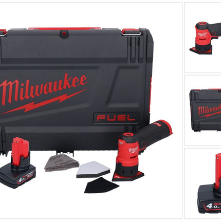 Milwaukee M12 FDSS-401X Akku Punktschleifer 12 V 88,8 x 63,5 mm Brushless + 1x Akku 4,0 Ah + HD-Box - ohne Ladegerät