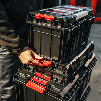 Toolbrothers RHINO Slim Werkzeugkoffer ECO Comfort+ Compact Edition 14 l IP54 mit herausnehmbaren Trennwänden