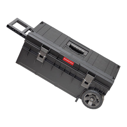 Toolbrothers RHINO XXL Trolley ECO Longer Basic 50 l IP66 Werkzeugkiste mit Laufrädern auf Metallachse und Doppelteleskopgriff