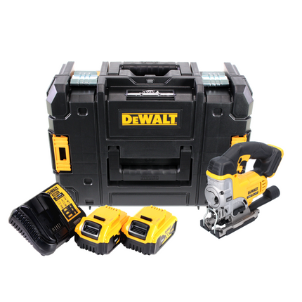 DeWalt DCS 331 P2 Akku Stichsäge 18 V + 2x Akku 5,0 Ah + Ladegerät + TSTAK - Toolbrothers