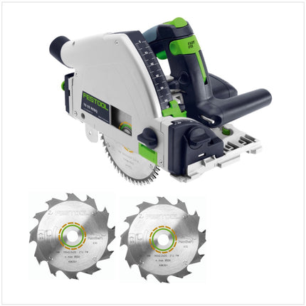 Festool TS 55 REBQ-PLUS Tauchsäge 1200W 160 mm im Systainer ( 561551 ) + 3x Kreissägeblatt HW - Toolbrothers